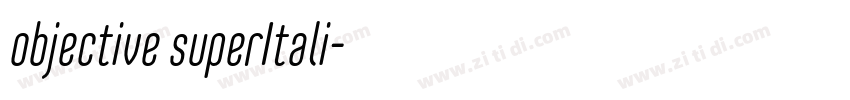 objective superItali字体转换